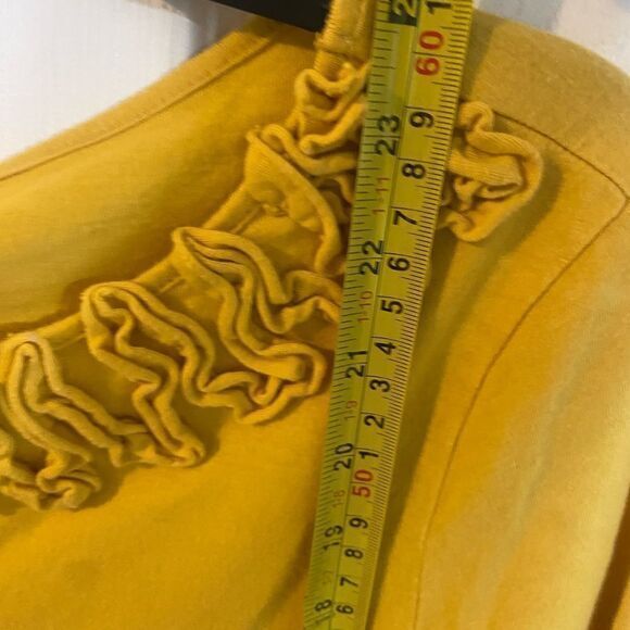 - Women’s yellow charter club three-length sleeve top size‎ medium - Picture 3 of 5